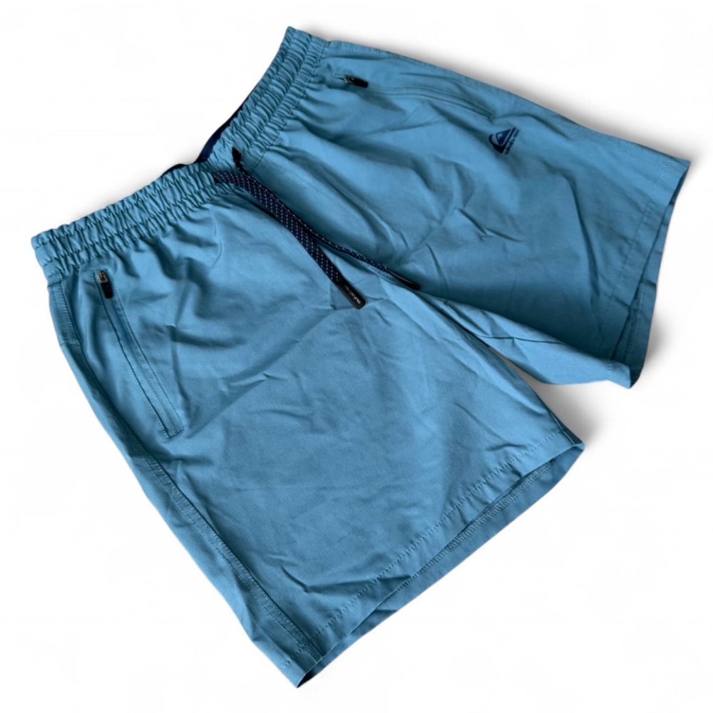 **SOLD** Quiksilver Blue Swim Trunks - Picture 2 of 8